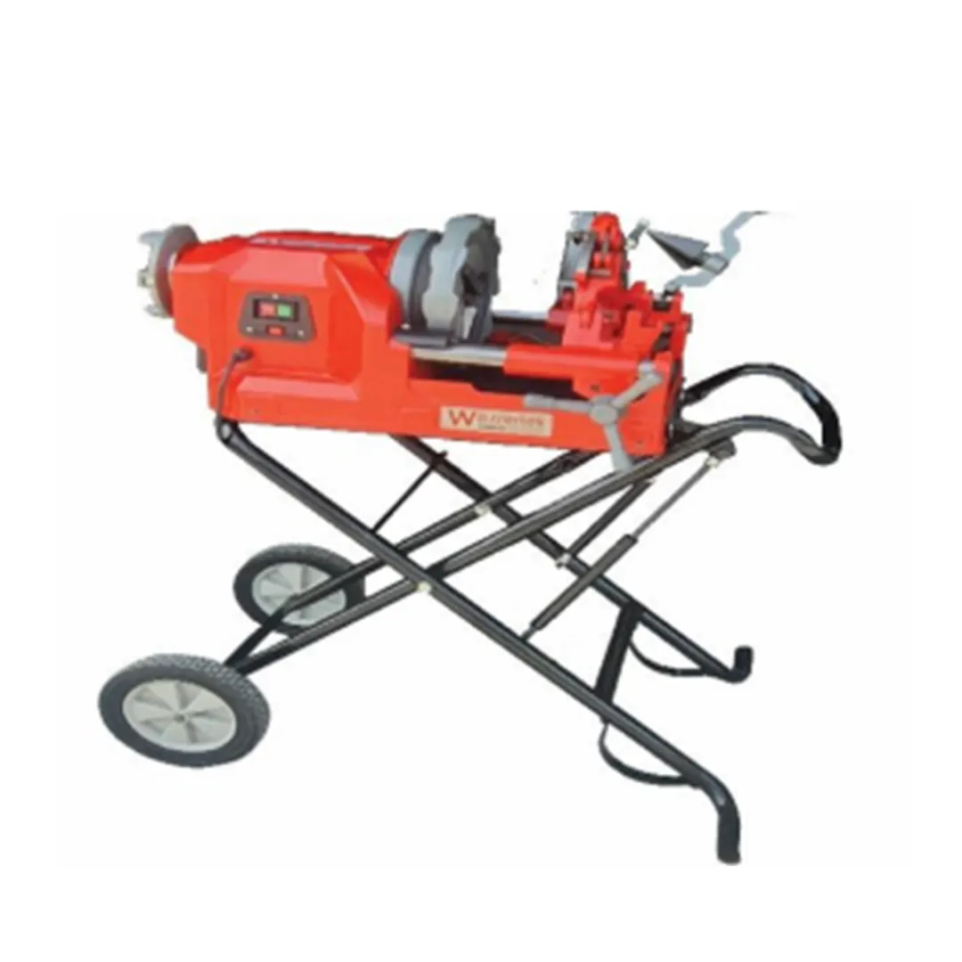 THREADING MACHINE FROM 1/2'' TO 2"  BRUSHLESS MOTOR WITH LEG STAND WITH FORWARD REVERSE SWITCH AND SAFETY SWITCH. PIPE ROLLER STAND PRICE IS ADDITIONAL