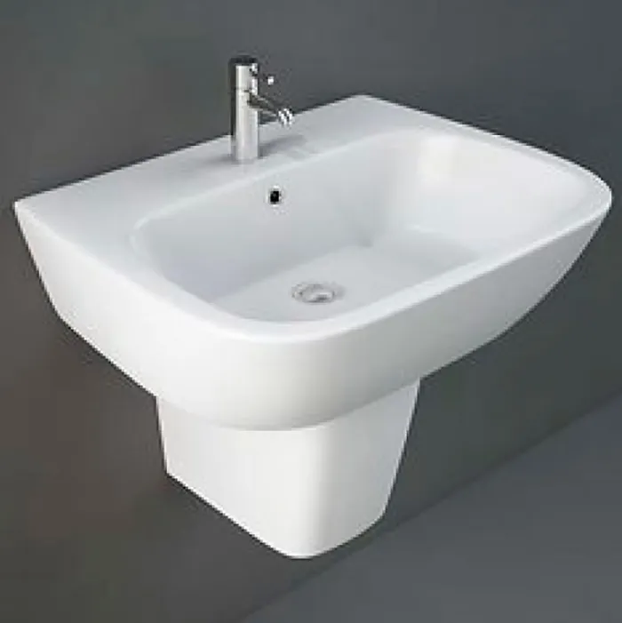 RAK ONE- ELENA WASH BASIN + HALF PEDESTAL (60CM)