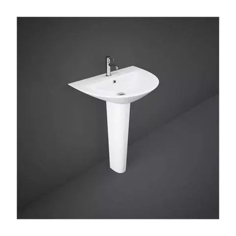 RAK MORNING - WASH BASIN W/ FULL PEDESTAL (65CM)
