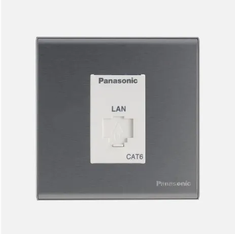 1G DATA CAT 6 OUTLET REFINA METALLIC GRAY WEBP4519680MH - PANASONIC