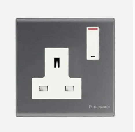 13A 1G SOCKET REFINA METALLIC WHITE WEB11119MW - PANASONIC