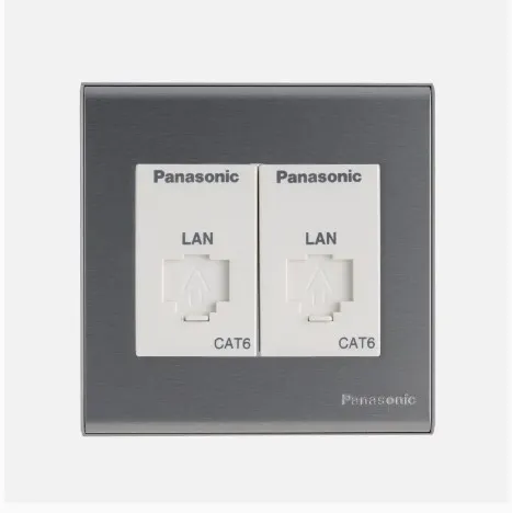 2G DATA CAT6 OUTLET REFINA METALLIC GRAY WEBP4529680MH - PANASONIC