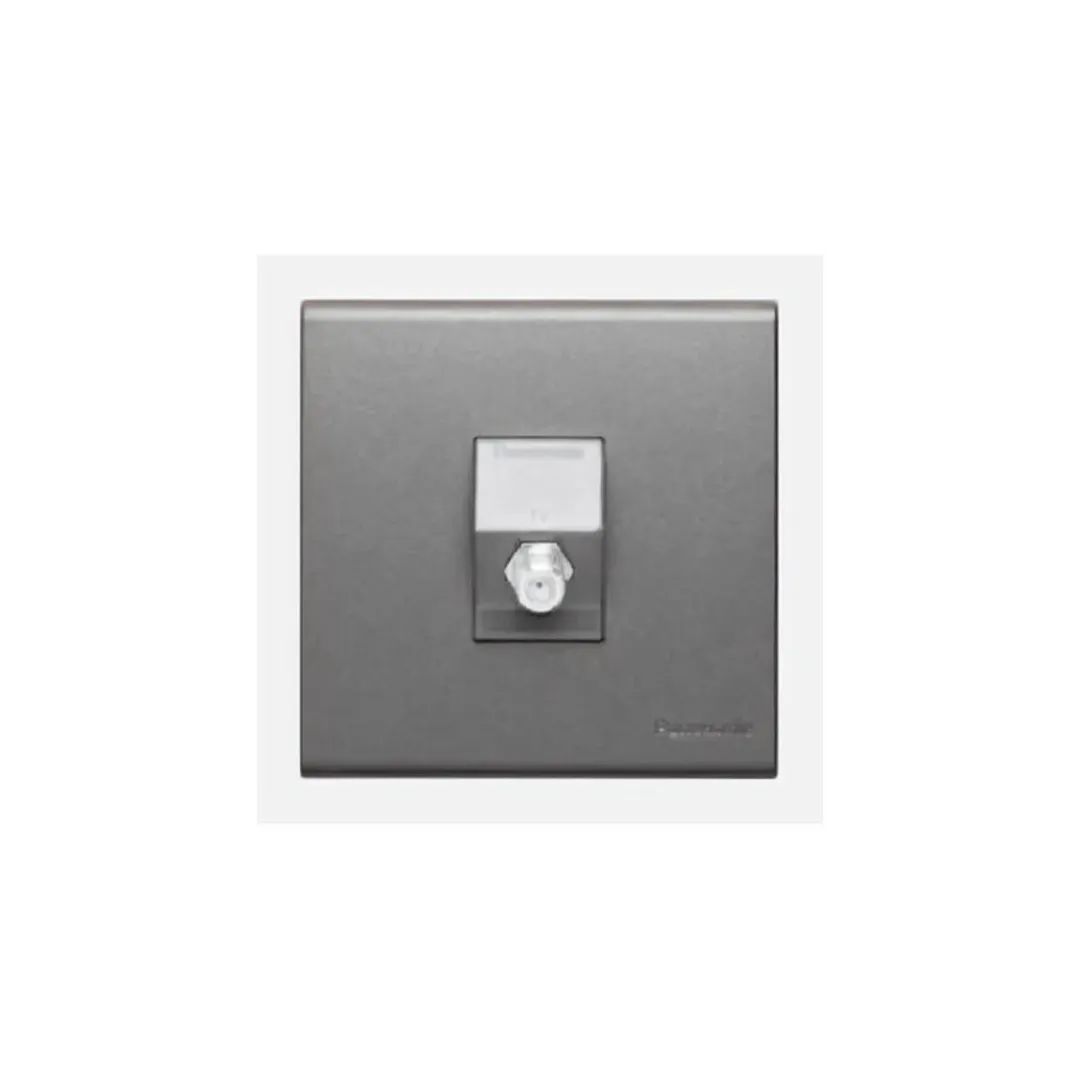 1G TV SOCKET F TYPE REFINA METALLIC GRAY WEBP47164501MH - PANASONIC