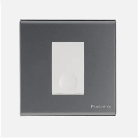 1G PUSH SWITCH REFINA METALLIC WHITE WEBP5113650MW - PANASONIC