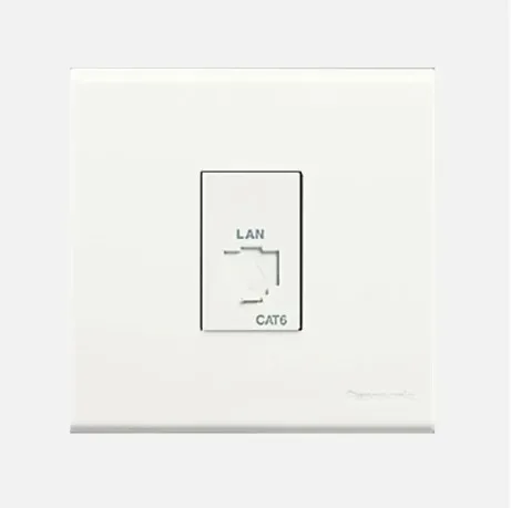 1G DATA CAT 6 OUTLET WIDE WHITE WEBP4519680F - PANASONIC