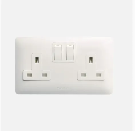 13A 2G DP SWITCHED SOCKET SIMPLUS WHITE WSBC1222W - PANASONIC