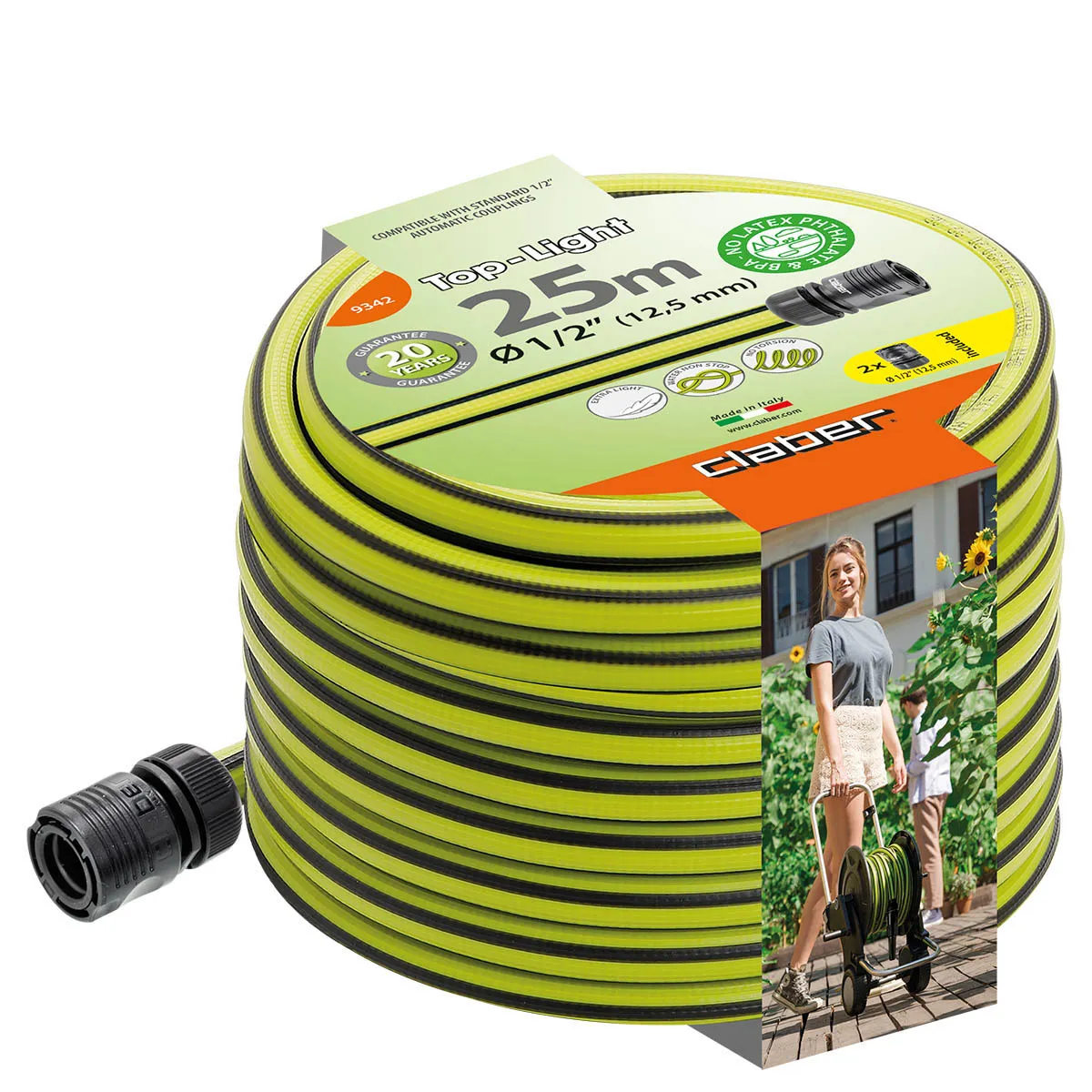 CLABER TOP-LIGHT HOSE 25M 9342