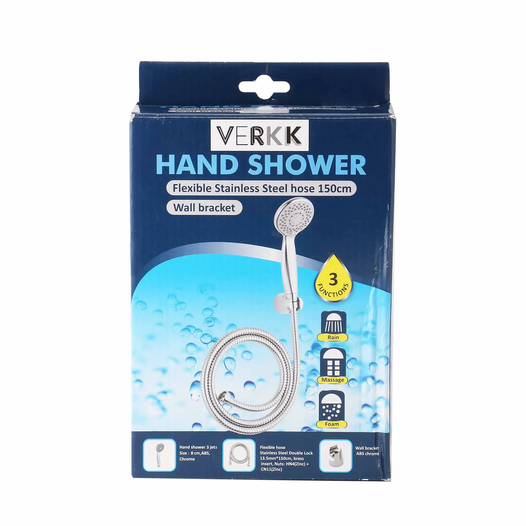 VERKK HAND SHOWER CROME  8CM 