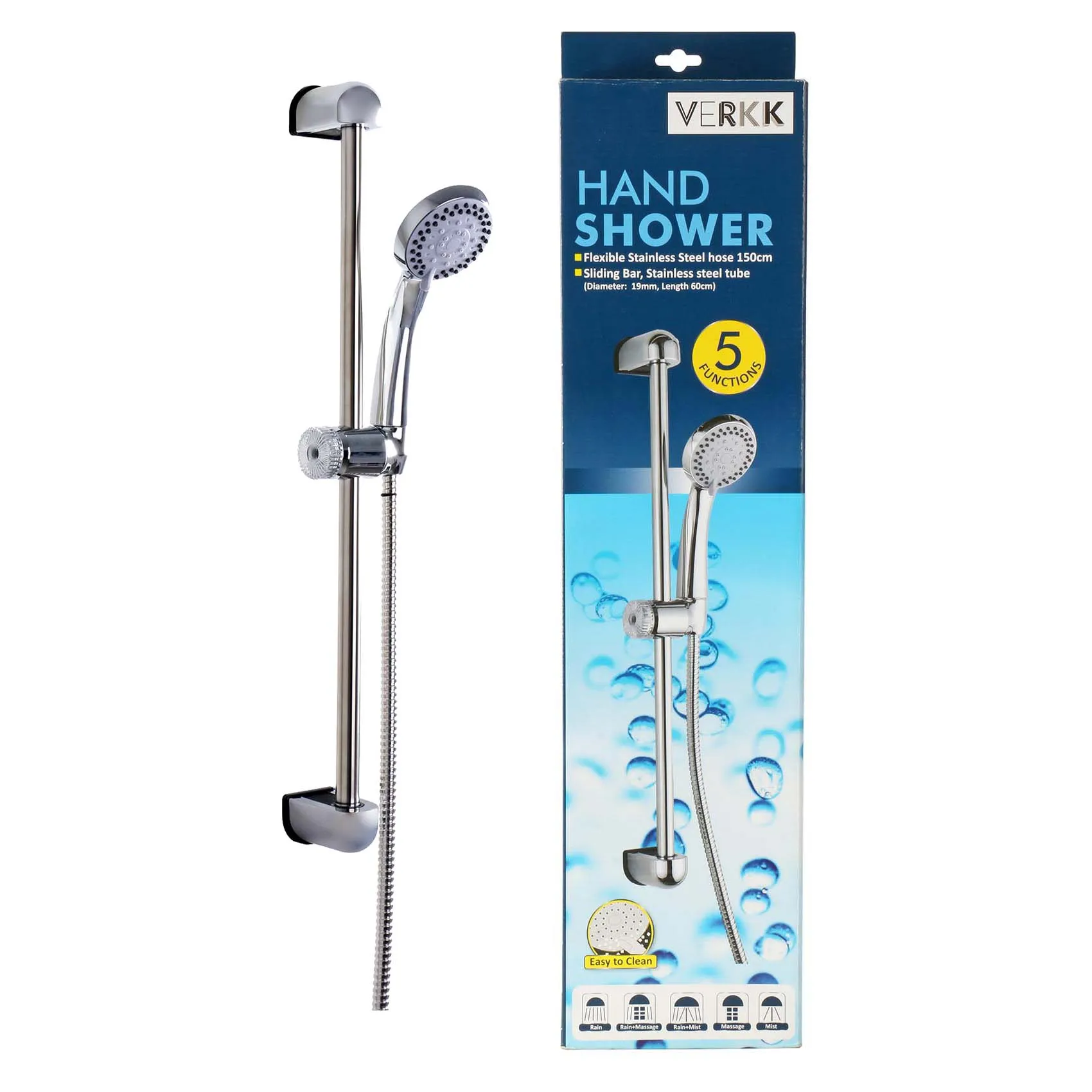 VERKK HAND SHOWER 5JETS, DIA 8.5CM