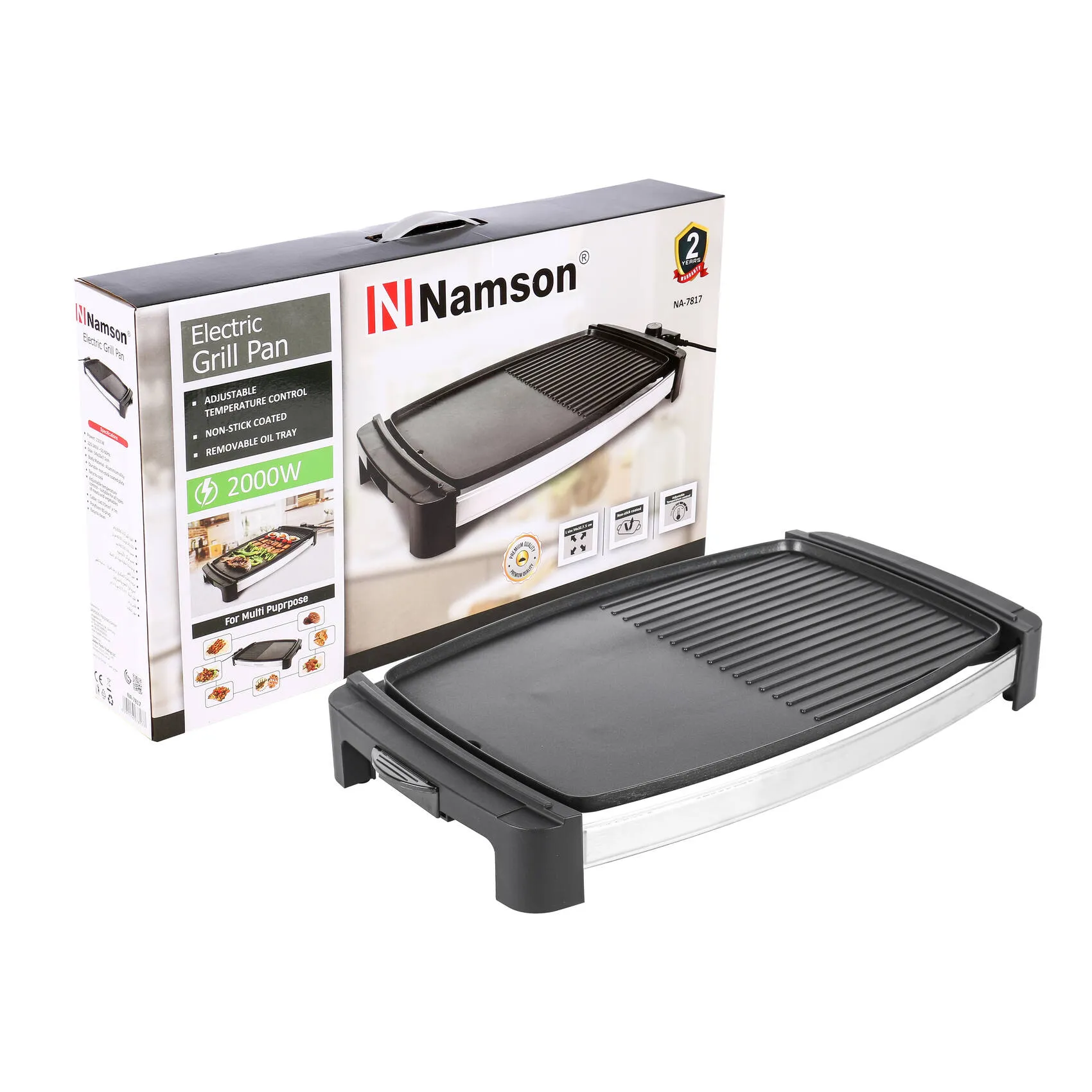 ELECTRIC GRILL PAN NA-7817 2000W