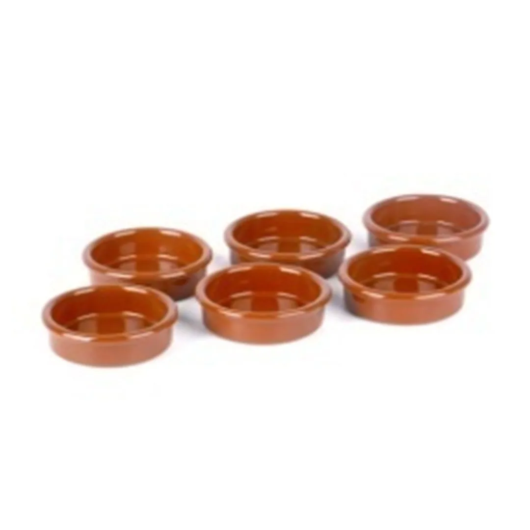 SPAIN CLAY POT CASSEROLE 8CM 6PCS CNF-0108/6     