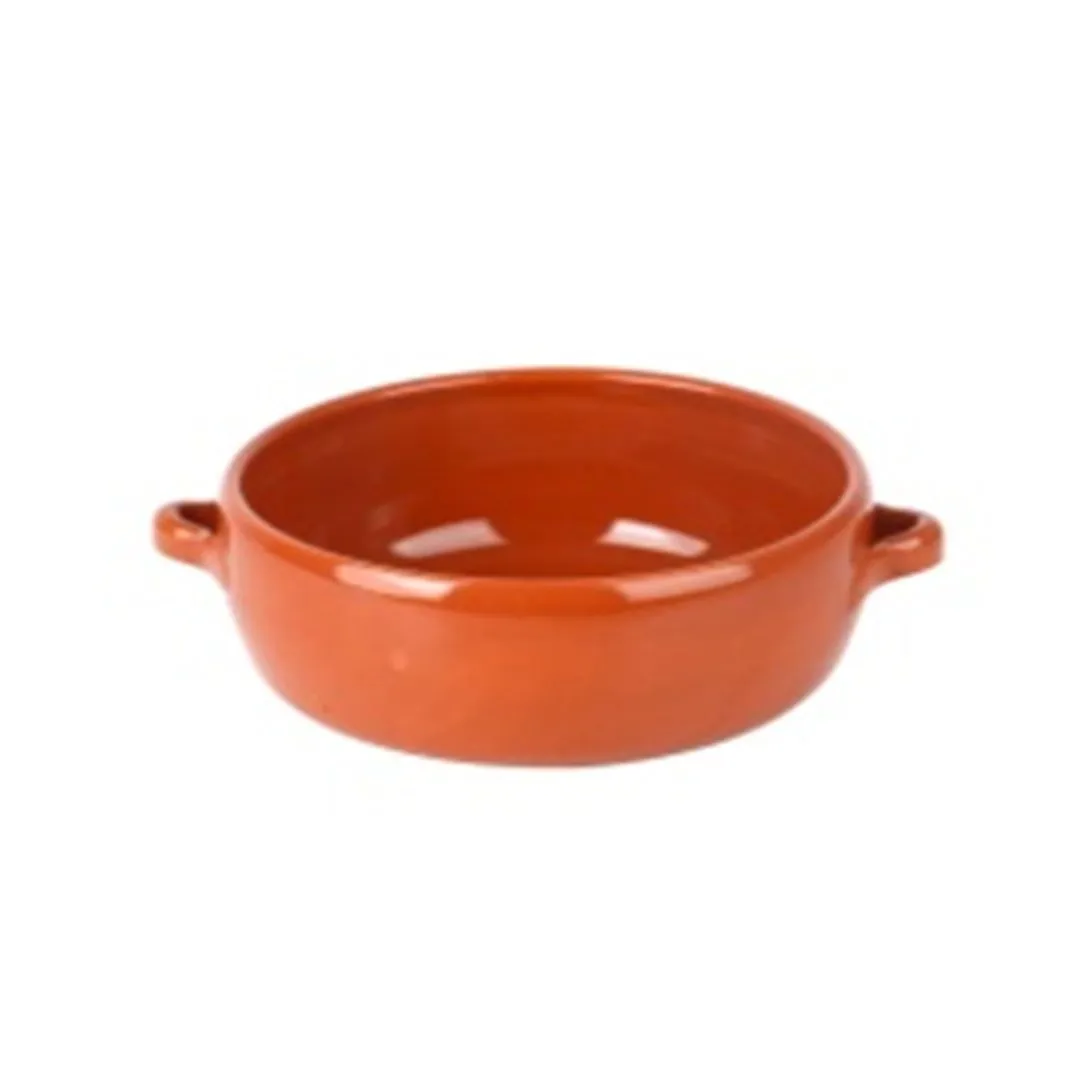 SPAIN CLAY POT DEEP FLAMBEE DISH 20CM R-0720     