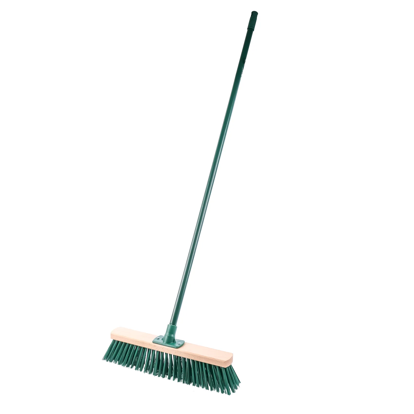 YORK Wooden Broom with METAL handle l WATERPROOF SLEAVE l GRIP HANDLE  H 127 X W 31 X D 8 CM Poland