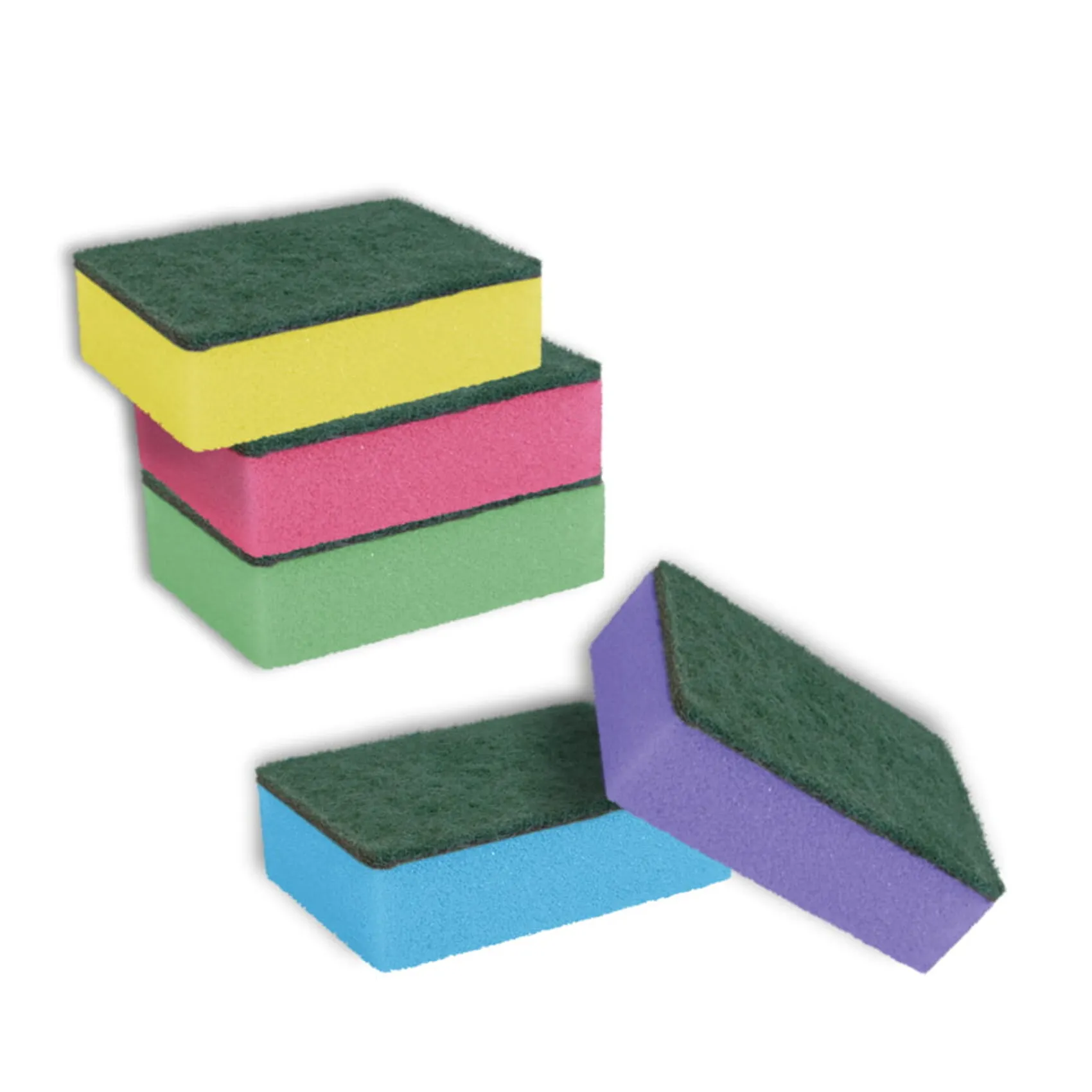 YORK Scouring sponge MAXI 5 pcs 030040 | MULTI COLOR | MULTI PURPOSE