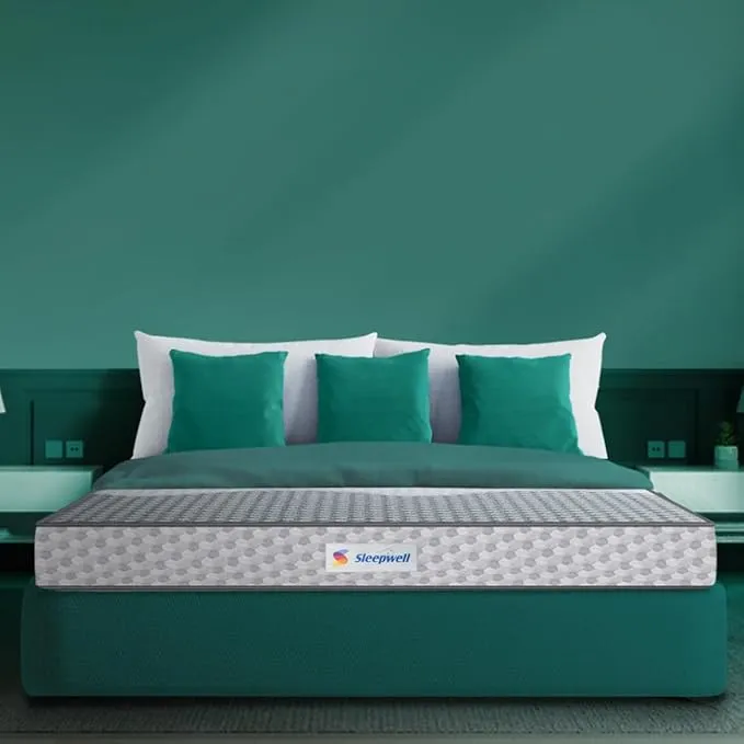 Sleepwell Ortho Pro Profiled Foam | 10 Night Trial | Impressions Memory Foam Mattress With Airvent Cool Gel Technology | Queen Bed Size (200L x 160W x 20H cm)