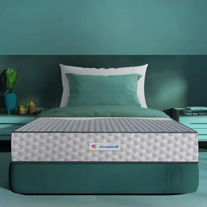 Sleepwell Ortho Pro Spring | 10 Night Trial | Impressions Memory Foam Mattress With Airvent Technology And 3-Zone Pocket Spring | Twin Bed Size (200L x 120W x 20H cm)