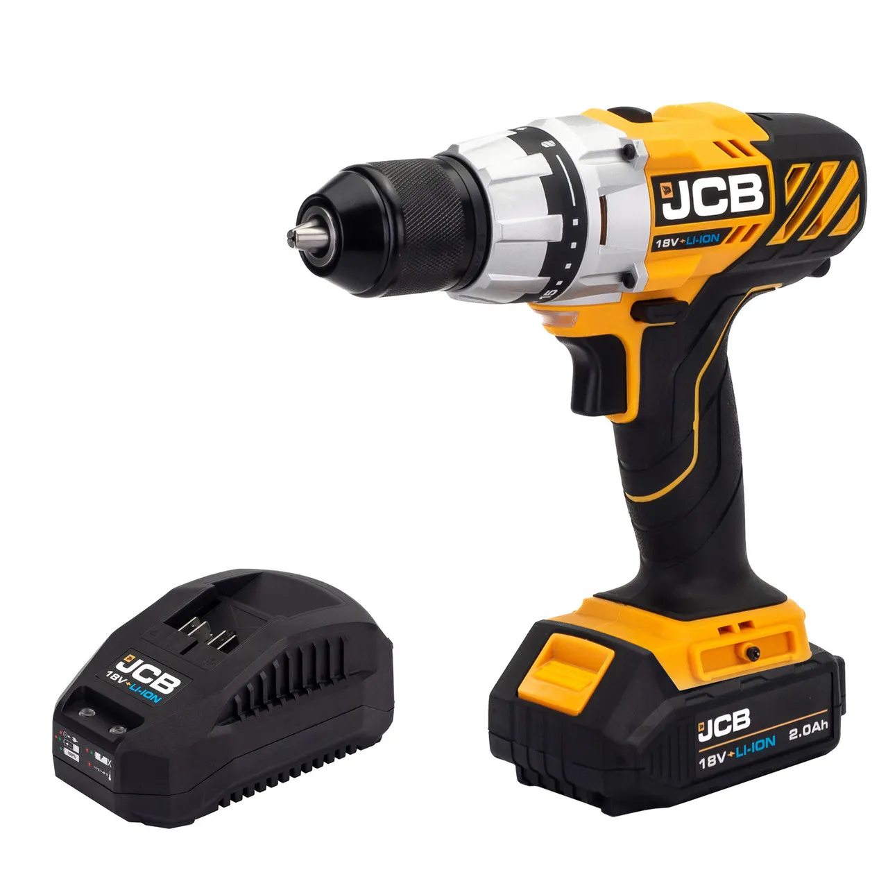 18V Driver Drill with 2 X 2.0AH battery, 4.0A fast Charger.