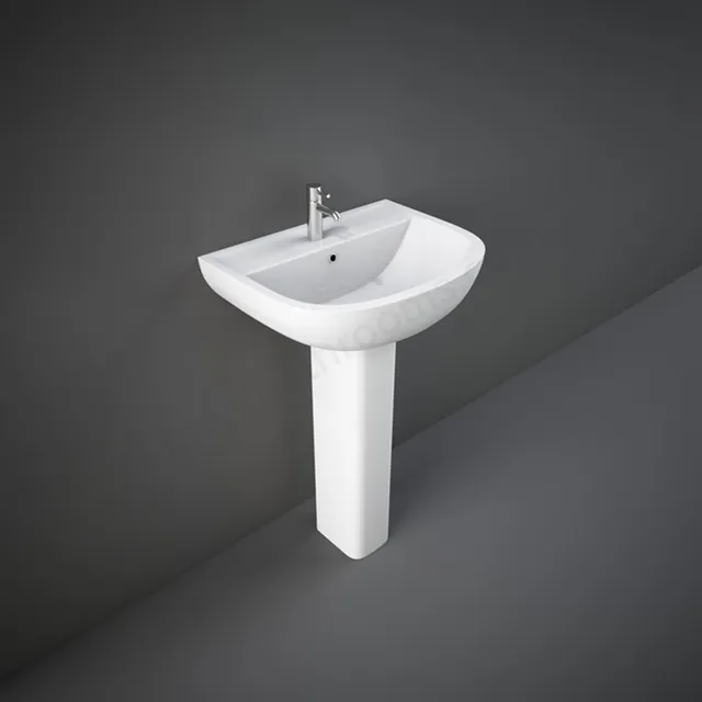 RAK COMPACT WASH BASIN W/ FULL PEDESTAL (50CM)