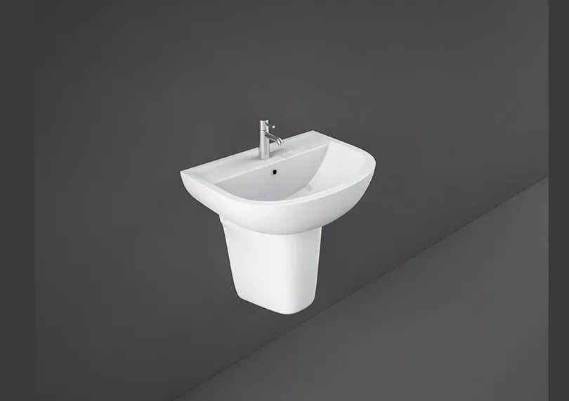 RAK COMPACT WASH BASIN W/ FULL PEDESTAL (45CM)