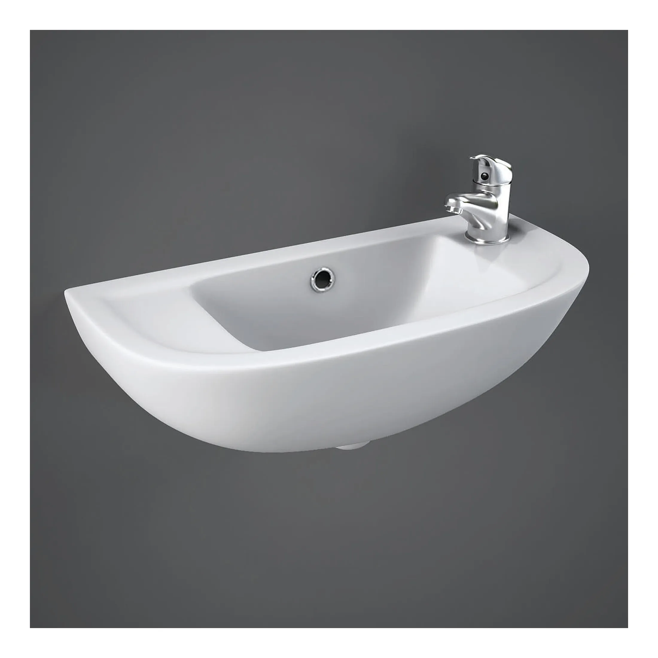 RAK COMPACT WALL MOUNTED WASH BASIN (45CM)