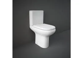 RAK COMPACT RIMLESS CC (BACK-OPEN) WC (P-TRAP) + WATER TANK [UREA] DISABLE SEAT&COVER (62CM) COMFORT HEIGHT (45CM)