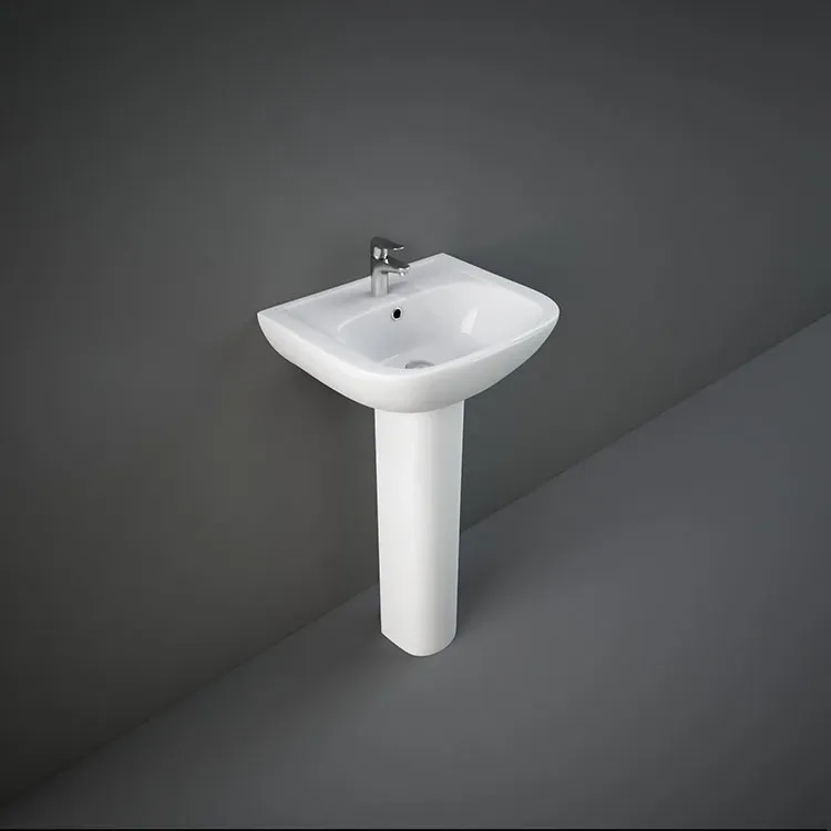 RAK - CAROLINE WASH BASIN W/ FULL PEDESTAL (45CM)