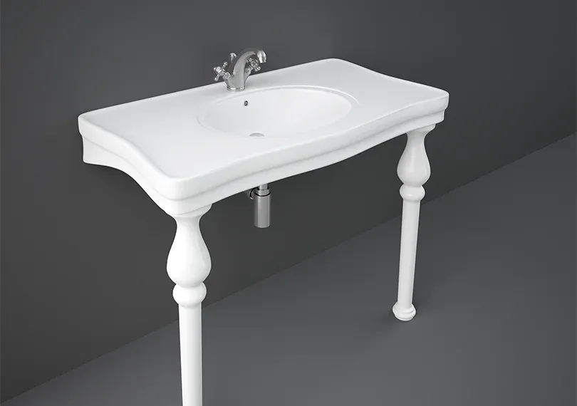 RAK - WASHINGTON DELUXE WASH BASIN W/ 2 LEGS (108CM)