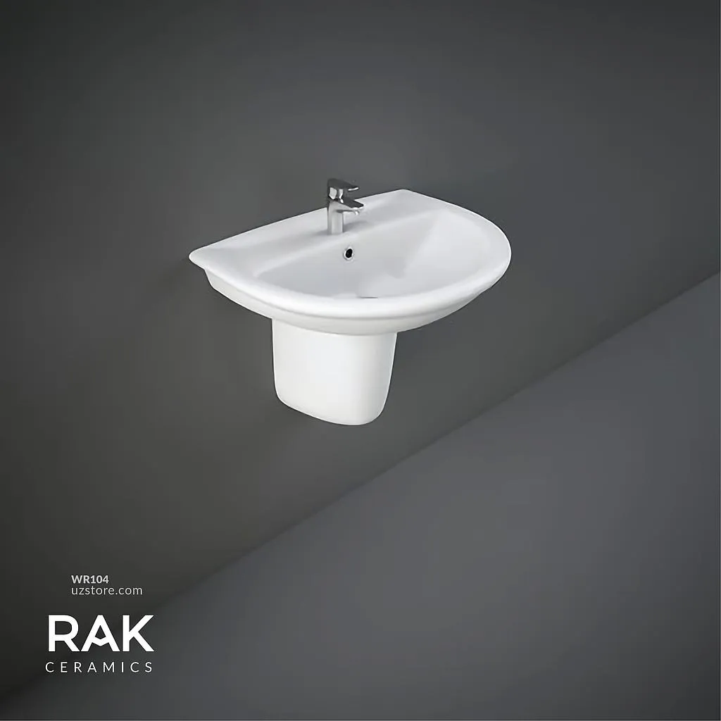 RAK - KARLA WASH BASIN W/ FULL PEDESTAL (50CM)