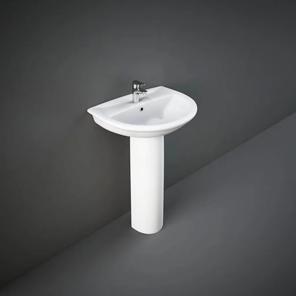 RAK - KARLA WASH BASIN W/HALF PEDESTAL (50CM)