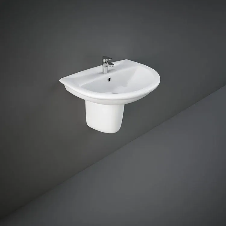 RAK - KARLA WASH BASIN W/ FULL PEDESTAL (65CM)
