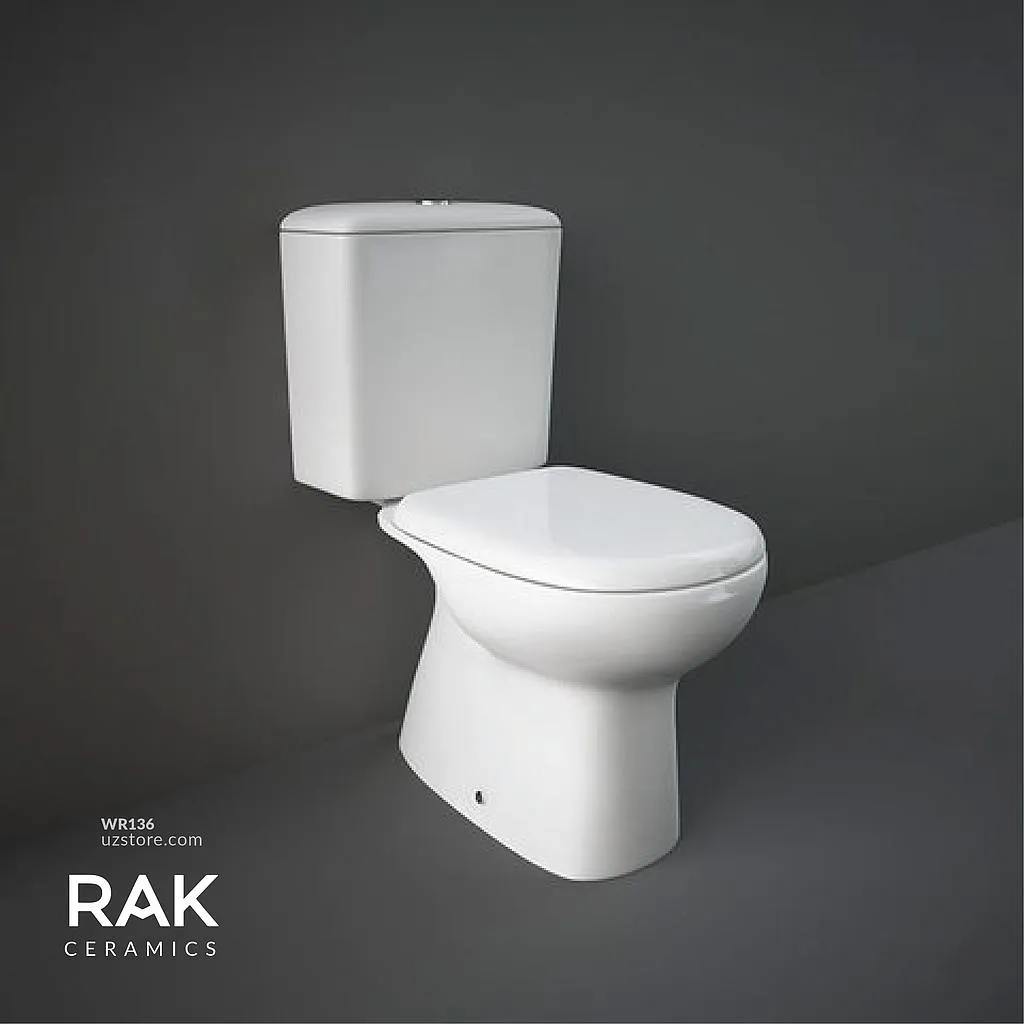 RAK LIWA WATER CLOSET (S-TRAP) + WATER TANK W/ SEAT&COVER [ABS] (68CM)