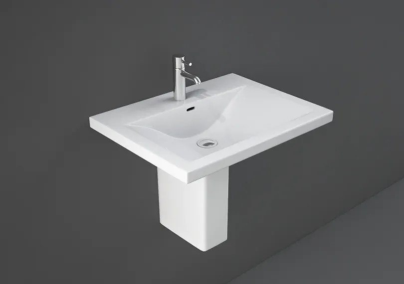 RAK -MISTRAL WASH BASIN W/ FULL PEDESTAL (65CM)