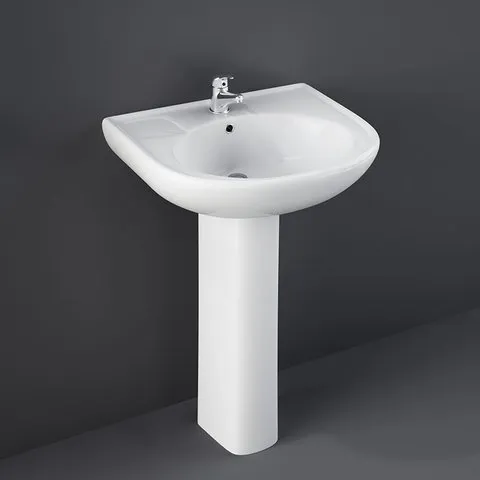 RAK - CYNTHIA WASH BASIN W/ FULL PEDESTAL (52CM)