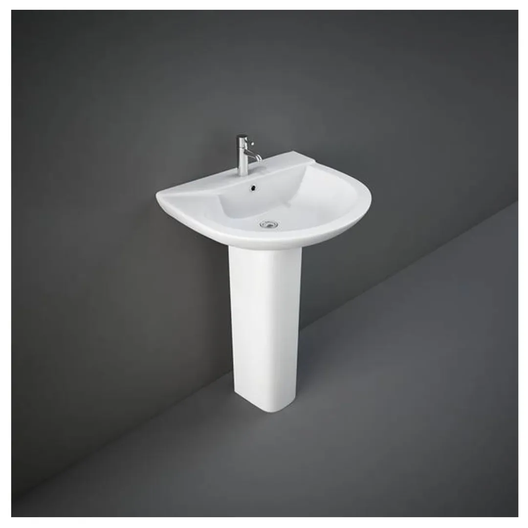 RAK - ORIENT WASH BASIN + FULL PEDESTAL (65CM)