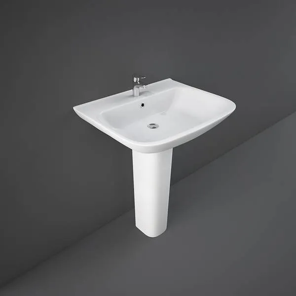 RAK - ORIGIN WASH BASIN W/ FULL PEDESTAL (65CM)