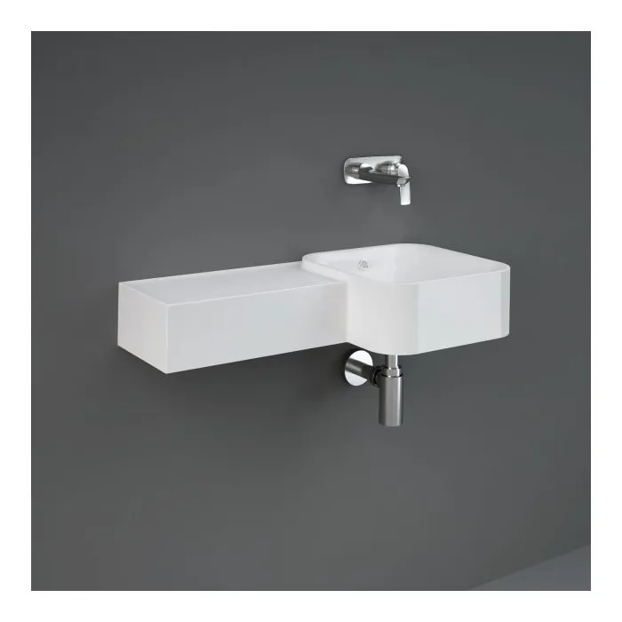 RAK-PETIT WASH BASIN SQUARED LEFT LEDGE (NO TH)