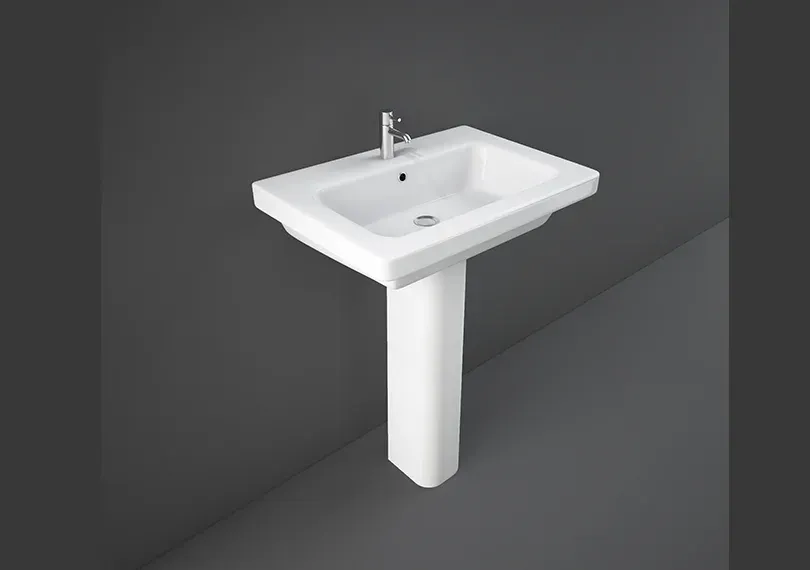 RAK - RESORT WASH BASIN W/ FULL PEDESTAL (65 CM)