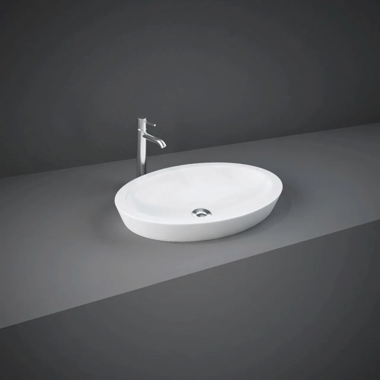 RAK - RESORT (OVAL) COUNTER TOP WASH BASIN (58CM)