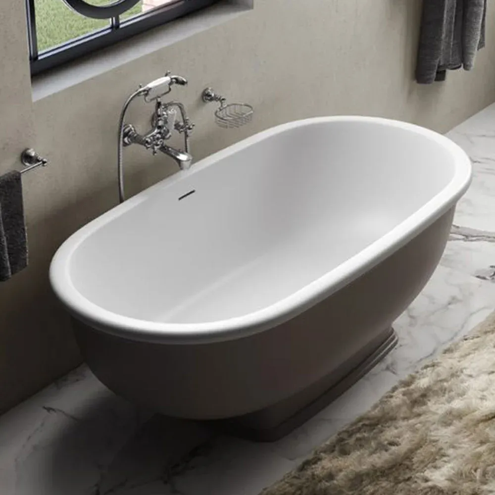 RAK - WASHINGTON FREE STANDING BATHTUB W/ DRAIN INCLUDED (156X81CM)