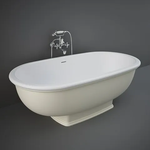 RAK - WASHINGTON FREE STANDING BATHTUB W/ DRAIN INCLUDED (156X81CM)