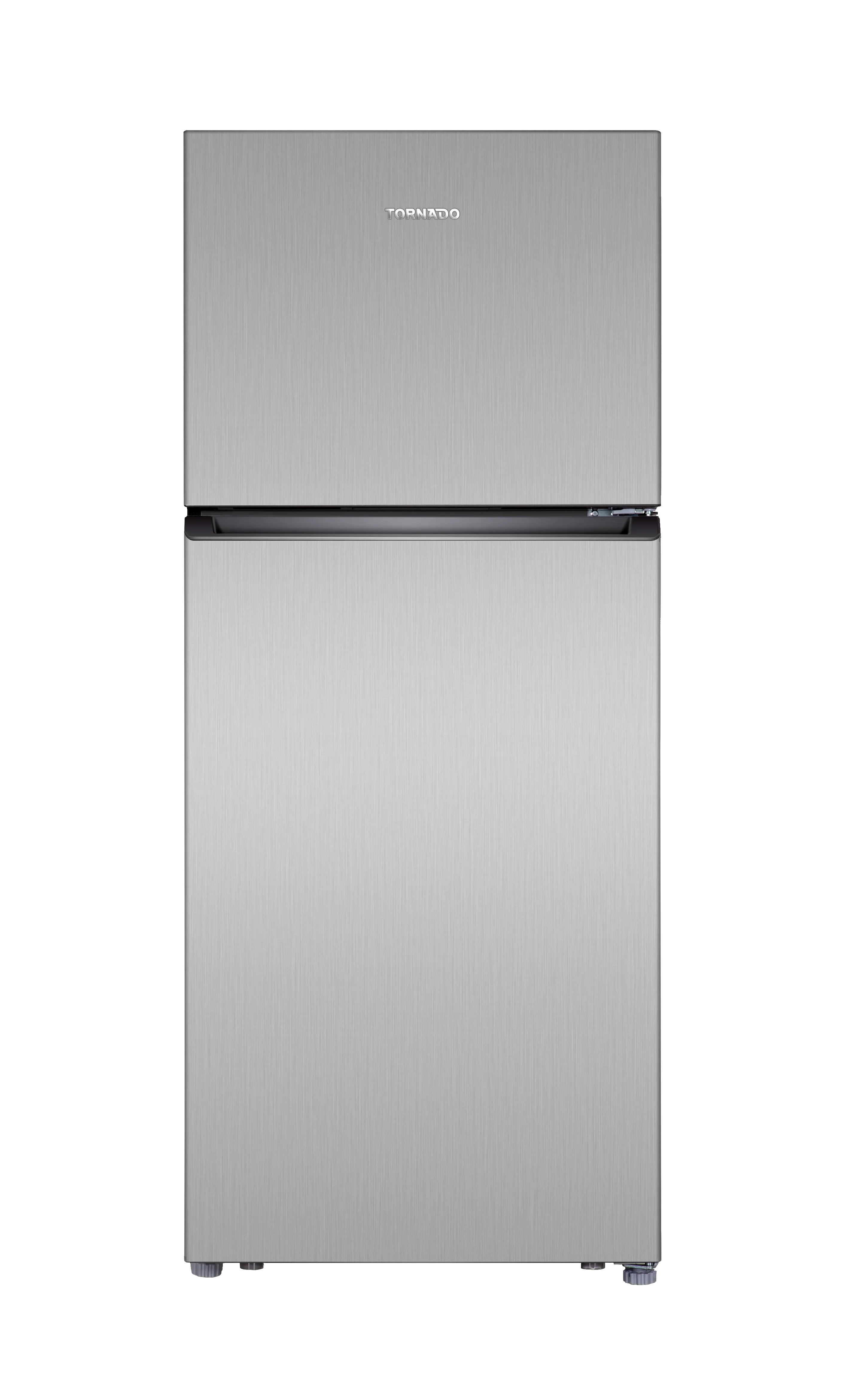 TORNADO 420 Liters Net Capacity Top Mount Refrigerator Silver, Double Door, Multi Air Flow, Tempered Glass shelves RF-TCN420PT0GINE