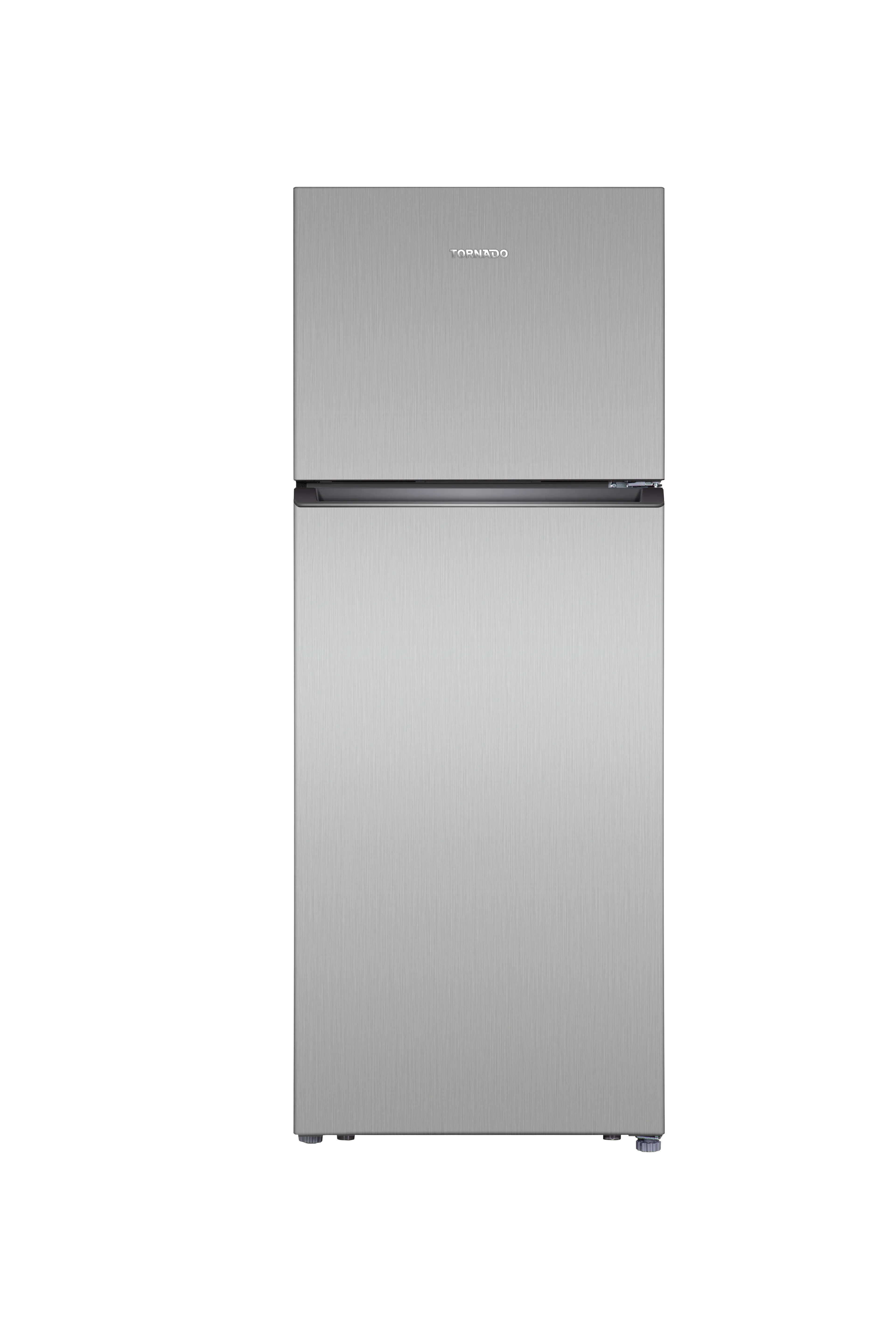 TORNADO 465 Liters Net Capacity Top Mount Refrigerator Silver, Double Door, Multi Air Flow, Tempered Glass shelves RF-TCN465PT0GINE