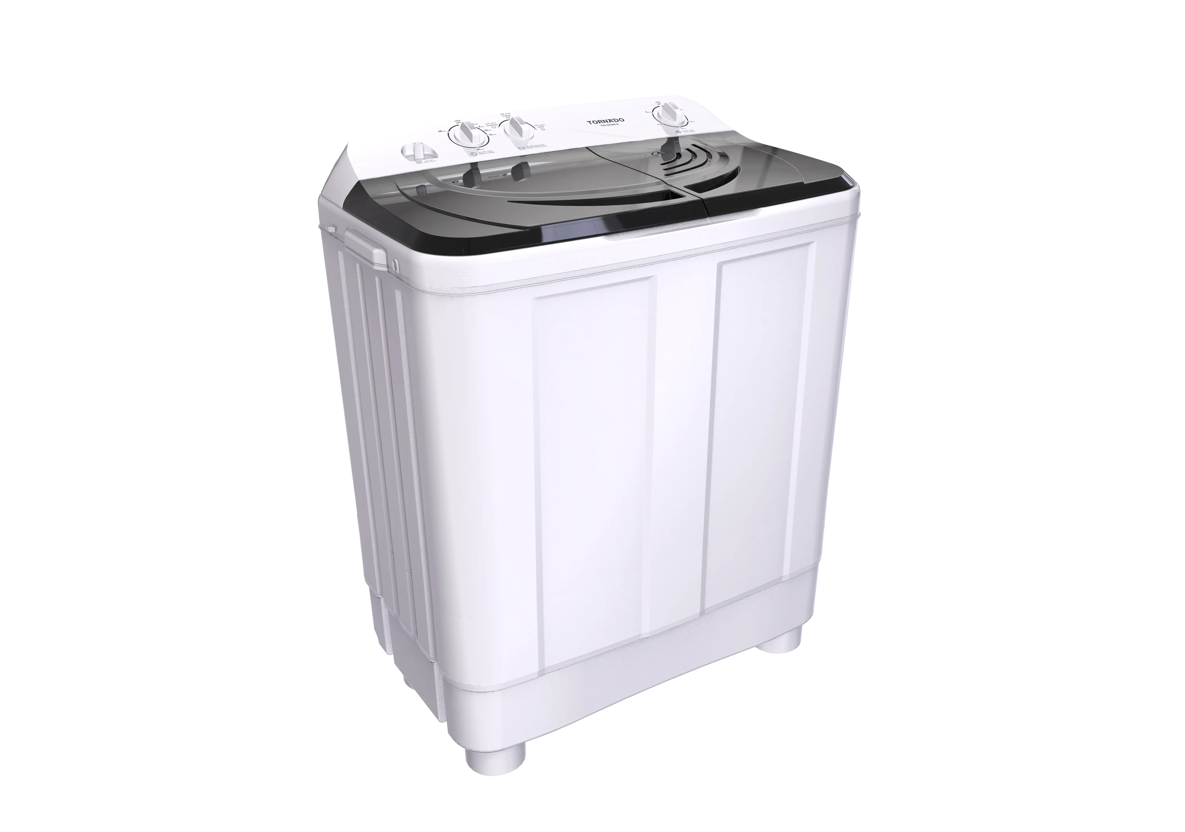 TORNADO Washing Machine Half Auto 7 Kg White x Black TWH-Z07DNE-W(BK)