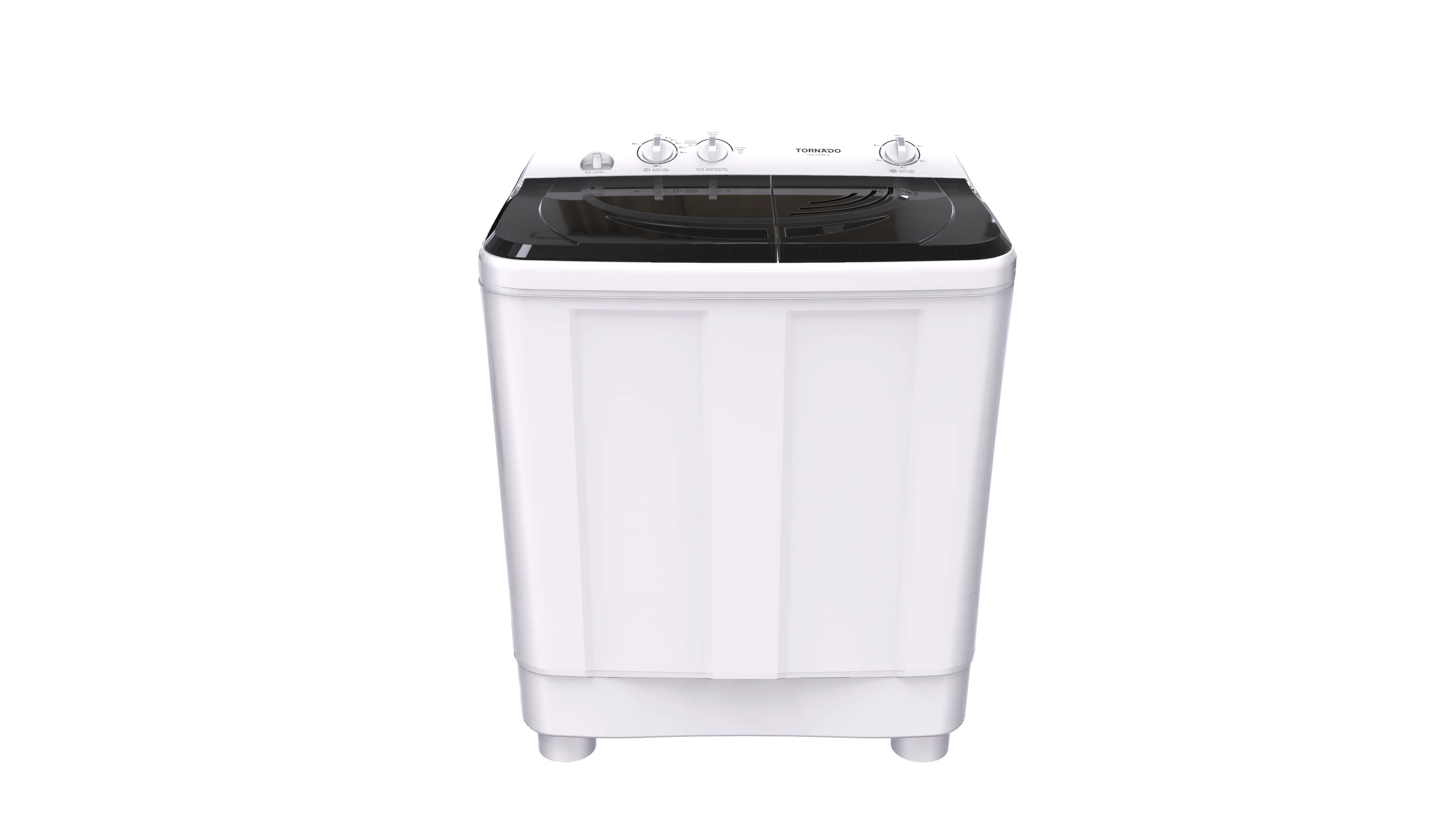 TORNADO Washing Machine Half Auto 10 Kg White x Black TWH-Z10DNE-W(BK)