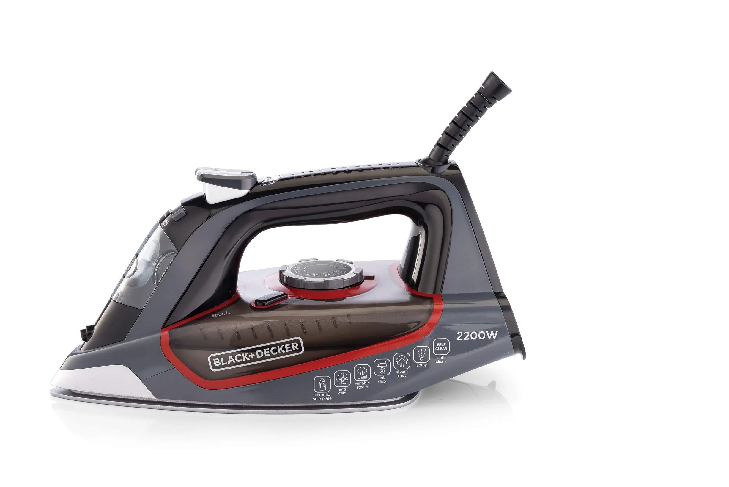 Black + Decker - 2200W STEAM IRON WITH CERAMIC SOLEPLATE BD-X2050-B5