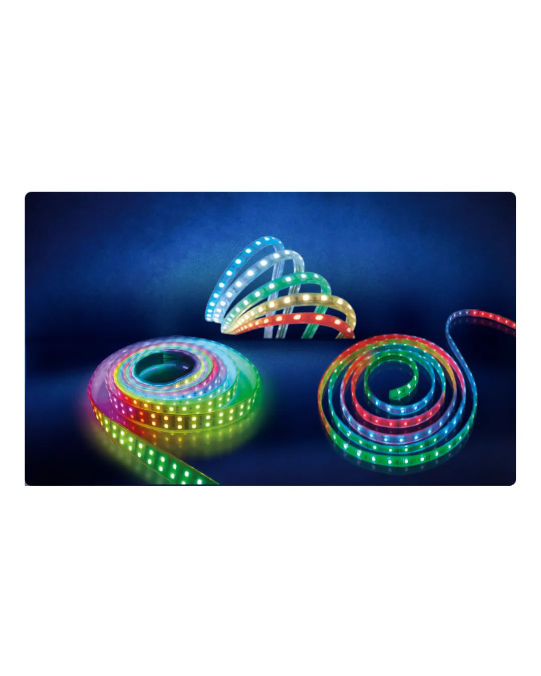 Flexolueto 2835 double 9W/m GREEN IP65 LED Strip Light with power cord and
