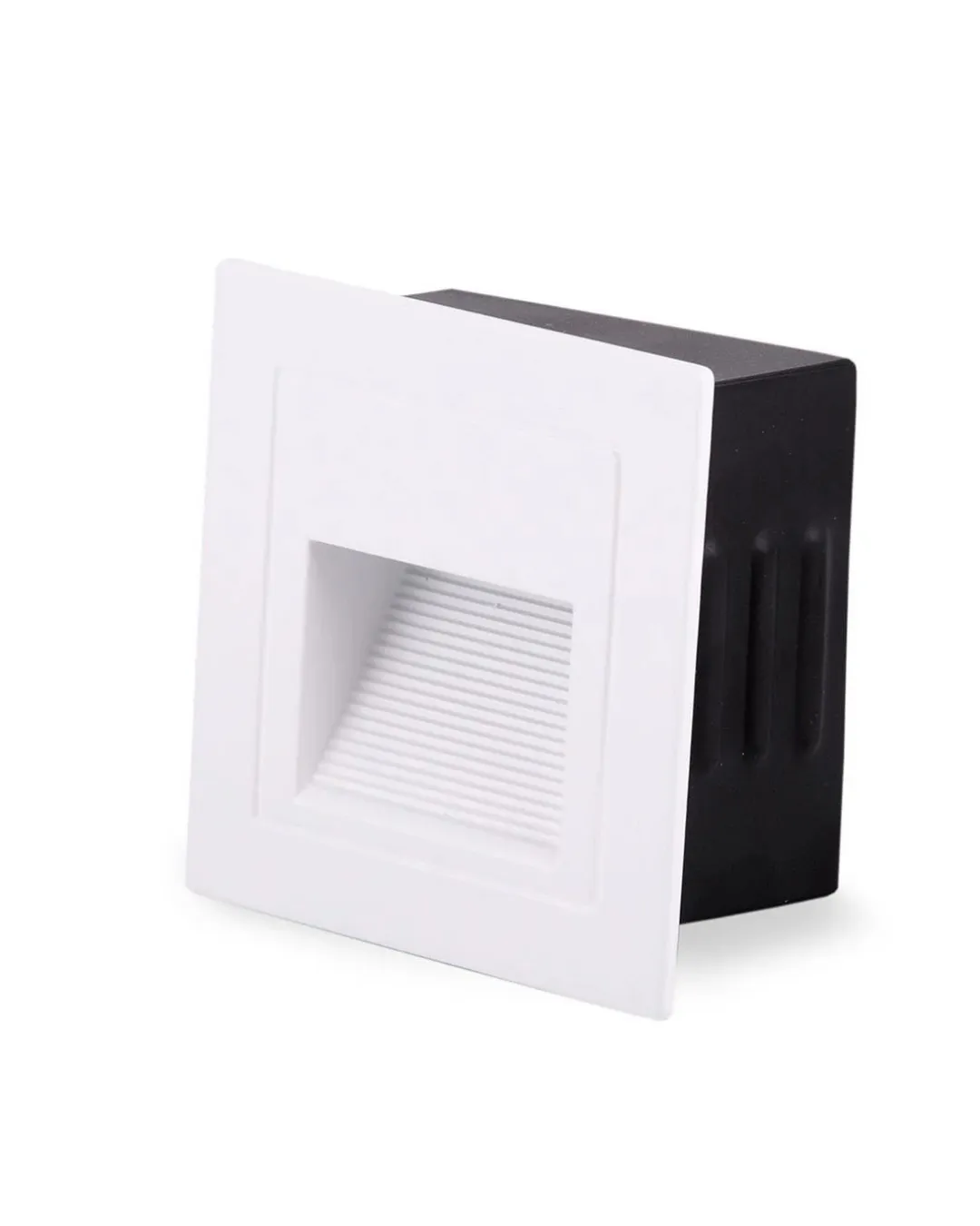 Stepo 3W Warm whitesquare LED step light White