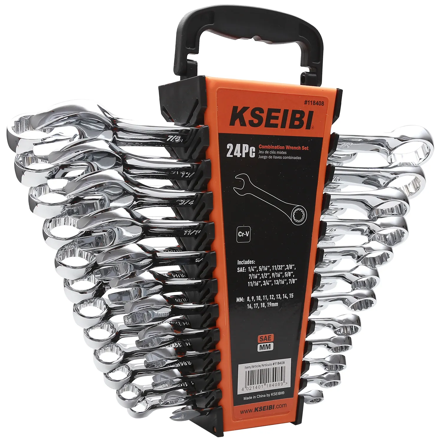 118408 - KSEIBI Combination Wrench Set 24-Pc