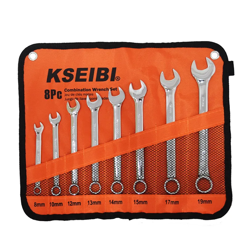 118413 - KSEIBI Combination Wrench Set 8-Pc/Cloth Bag