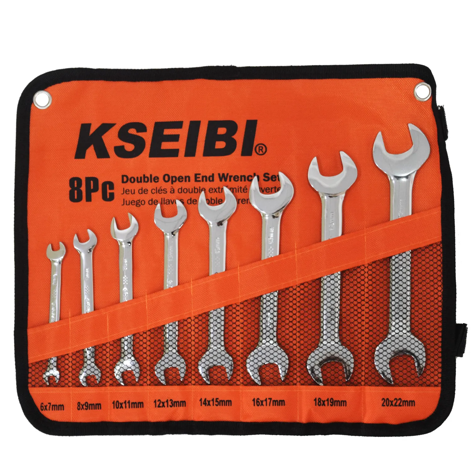 118737 - KSEIBI Double Open End Wrench 8-Pc